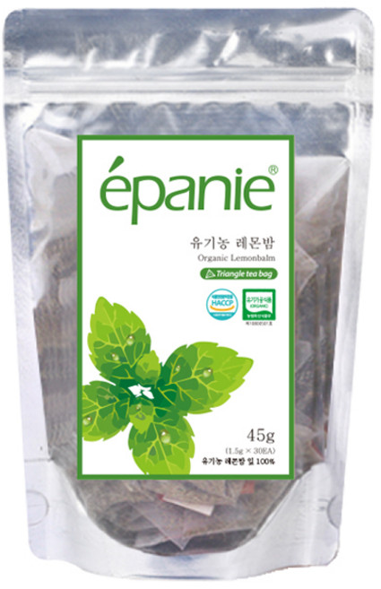 에빠니 유기농 레몬밤 삼각망 티백, 1.5g, 30개입, 1개