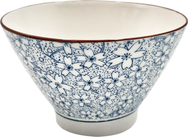 新食器 古染梅V型碗 5吋, 1個