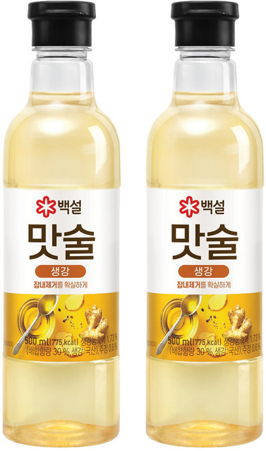 백설 맛술 생강, 500ml, 2개