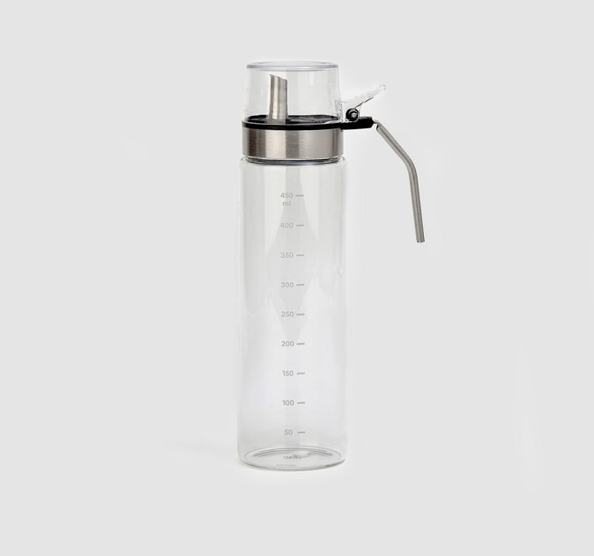 JAJU 손잡이가 있는 내열유리 오일 소스병, 1개