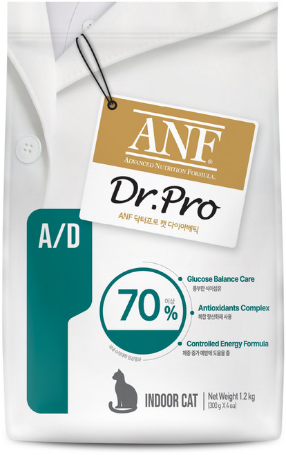 ANF 닥터프로 캣 처방식 사료, 당뇨관리, 1.2kg, 1개