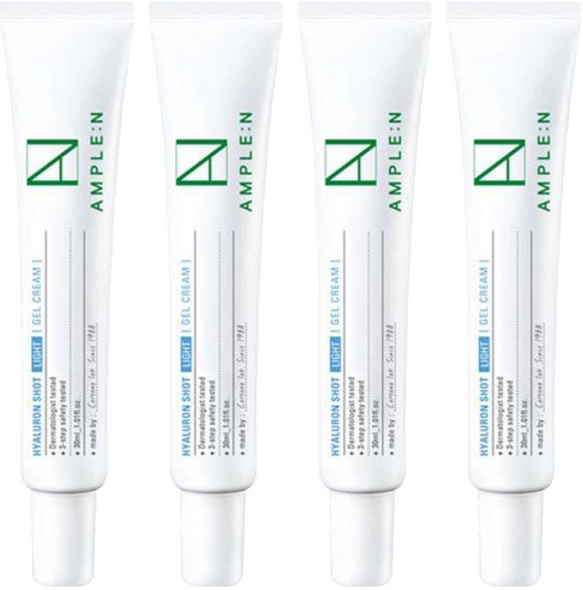 앰플엔 히알루론샷 라이트젤 데이크림, 4개, 30ml