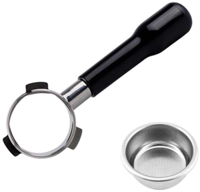KALDIN Crema 無底 Breville 沖煮把手 54mm + 濾杯, 1個, 黑色