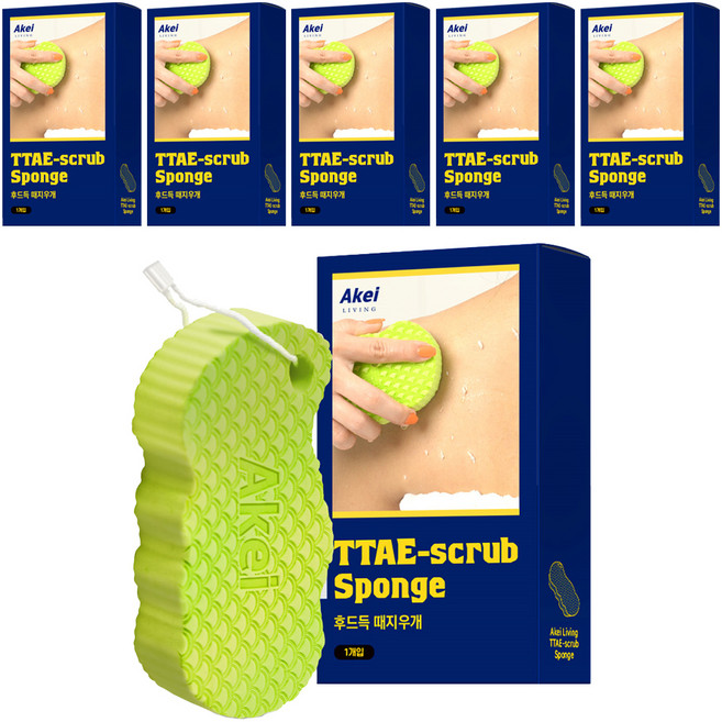 아케이 리빙 후드득 때지우개, 1개입, 6개