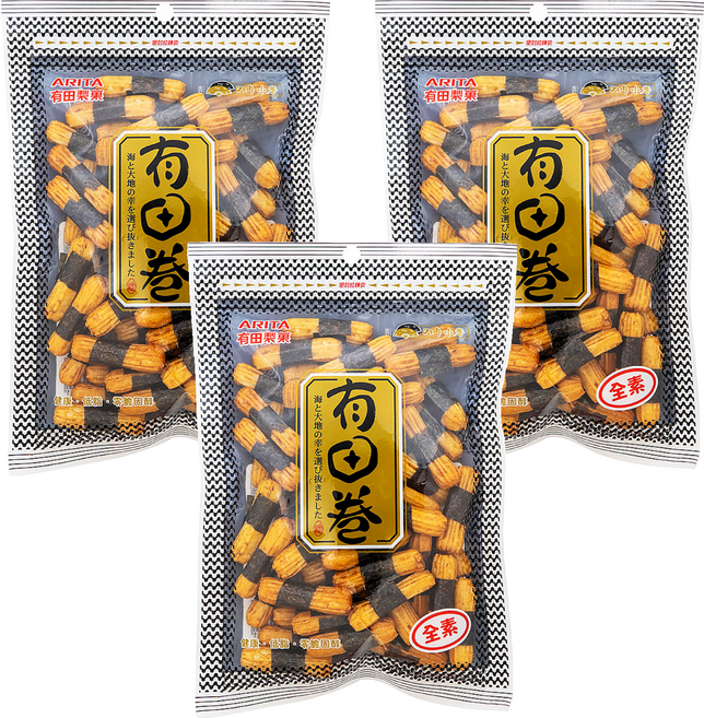 ARITA 有田製菓 海苔小卷, 80g, 3包
