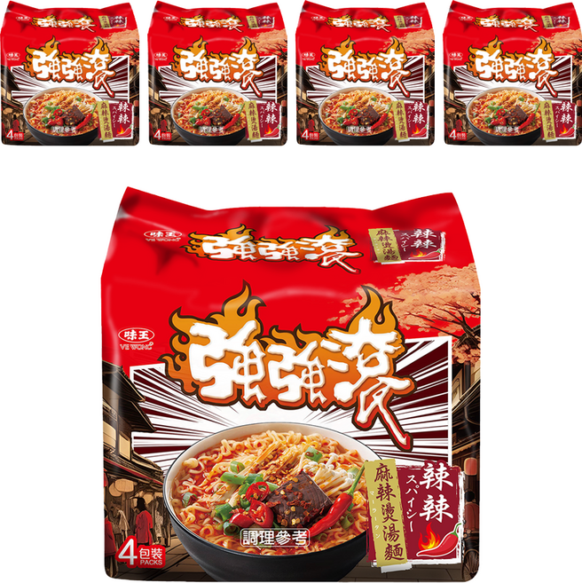 味王 強強滾 辣辣麻辣燙湯麵 88g, 20包