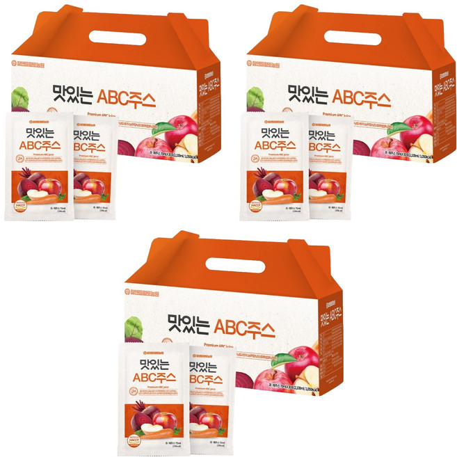 참앤들황토농원 맛있는 ABC주스, 70ml, 90개