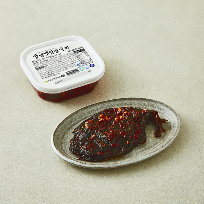 담가 순창성가정식품 양념 깻잎 장아찌, 120g, 1개