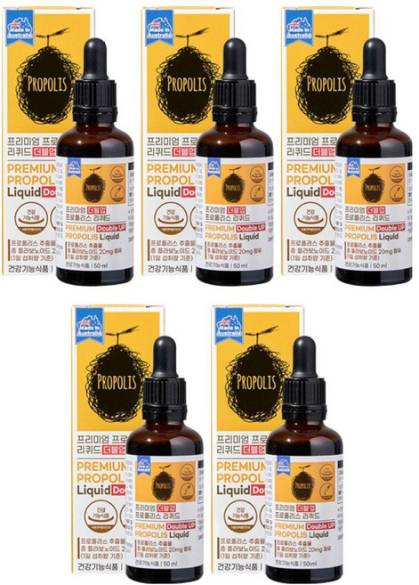 GENERAL LIFE 頂級蜂膠液雙倍強效, 5個, 50ml