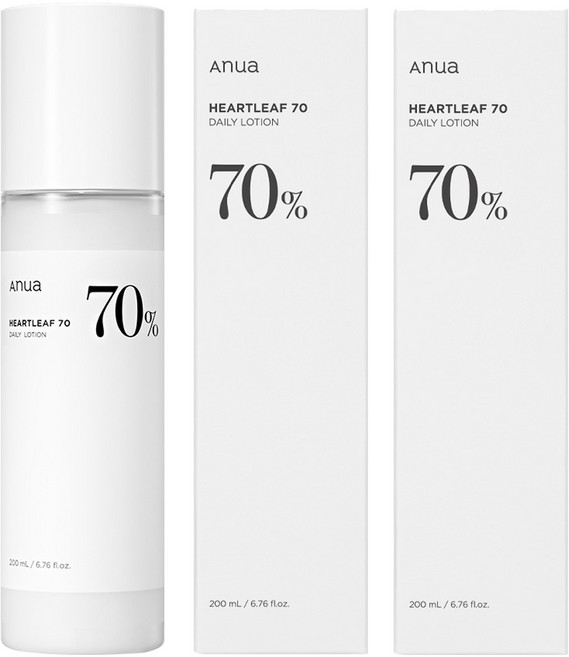 아누아 어성초 70 피부진정 데일리 로션, 200ml, 2개