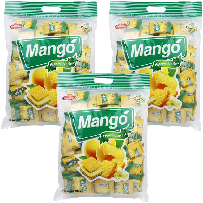 다이아몬드푸드 망고 크림 크래커, 3개, 800g