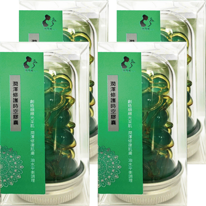 E.L.G 依洛嘉 潤澤修護時空膠囊 25顆, 12.5g, 4罐