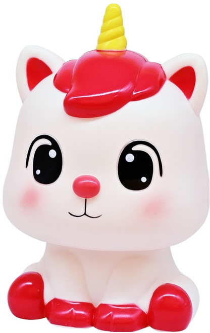 포포팬시 붉은말의 해 에비팝 유니콘 저금통, 1개, Red