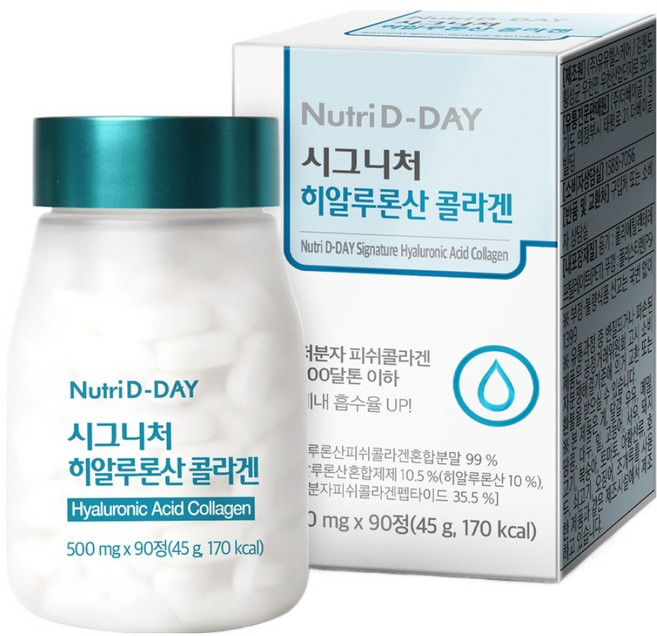 뉴트리디데이 시그니처 히알루론산 콜라겐, 90정, 1개