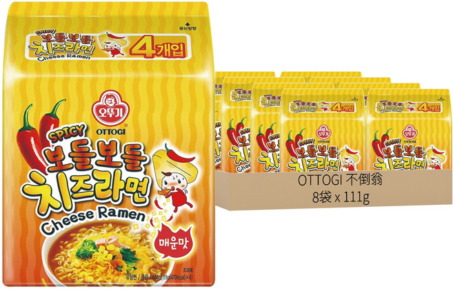 OTOKI 不倒翁 辣起司風味拉麵 111g, 32包