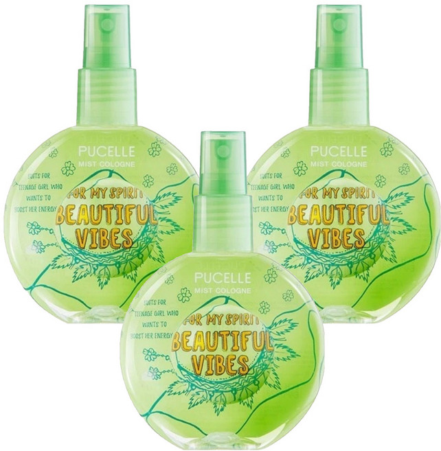 Pucelle香氛噴霧 活力四射, 150ml, 3瓶