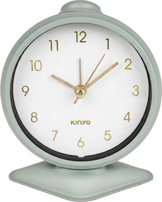 Kinyo 復古歐風造型鬧鐘 ACK-7114G 97 x 60 x 114mm 152g, 綠色