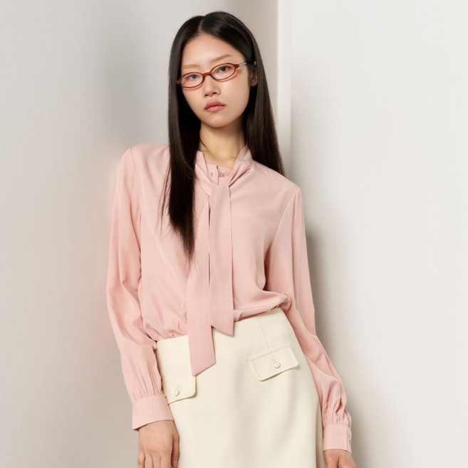 GENERAL IDEA 女款 NA 垂墜領結襯衫 WBE1L03510