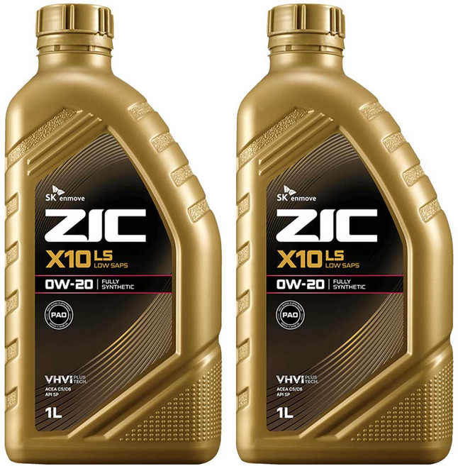 지크 X10 LS 엔진오일, 2개, 0w20, 1L