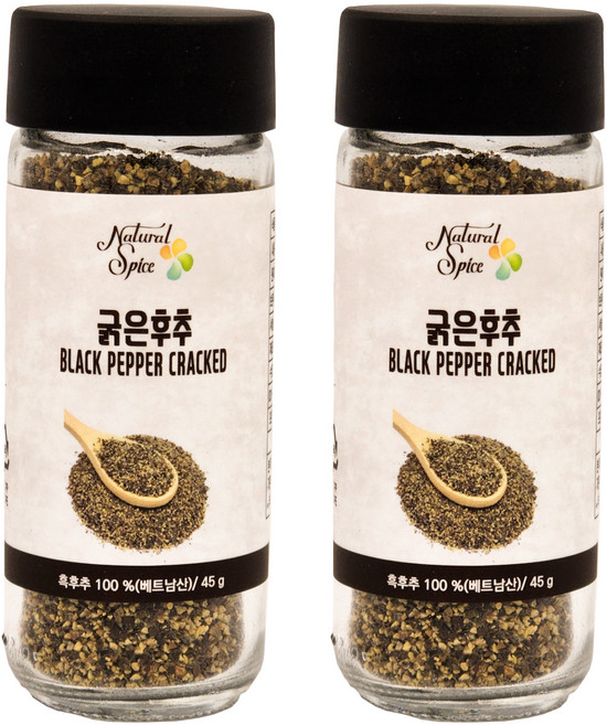 내츄럴스파이스 굵은후추, 45g, 2개
