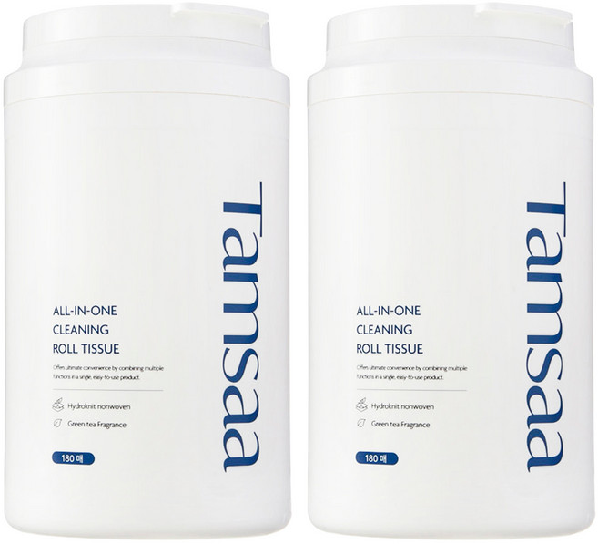 탐사 올인원 청소 세정 롤티슈 180p, 2개
