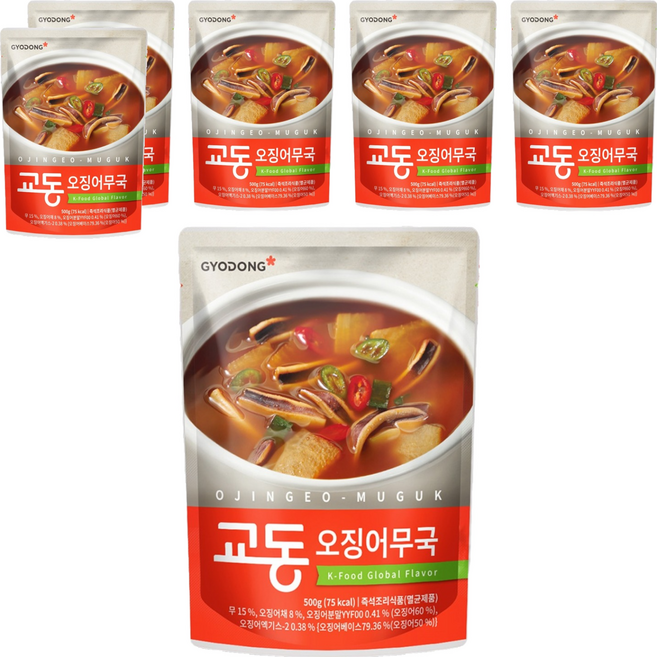 교동식품 오징어무국, 500g, 6개