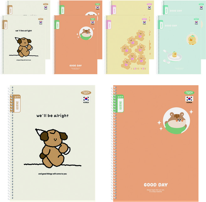 펜피아 1000 초등 스프링 알림장 공용 10개입, 랜덤발송, 1개