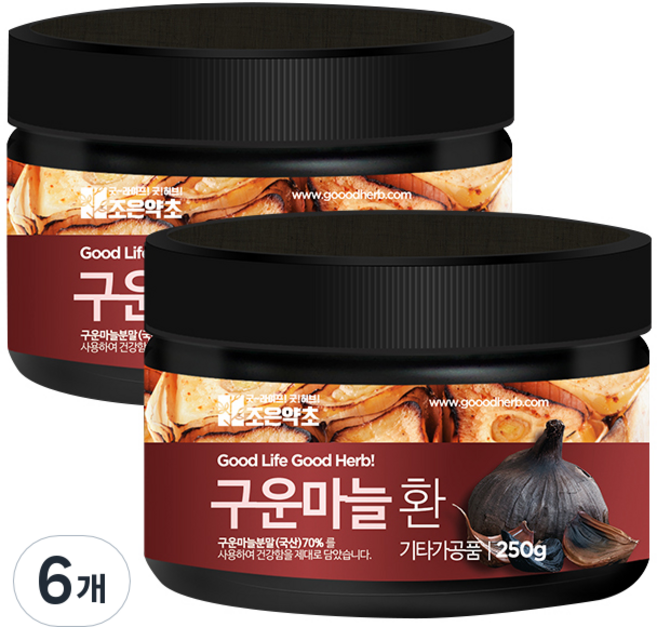 조은약초 프리미엄 구운마늘환, 6개, 250g