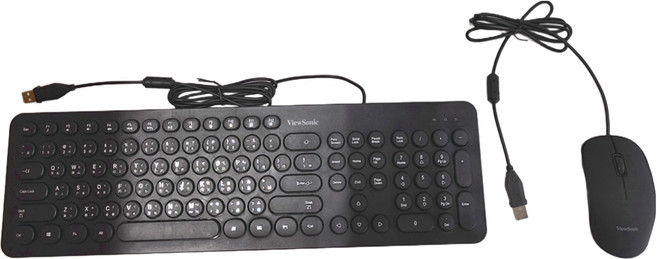 ViewSonic 優派 有線辦公鍵鼠組 CU1255, KU334