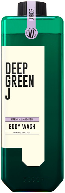 딥그린제이 아로마 비건 바디워시 라벤더향, 1L, 1개