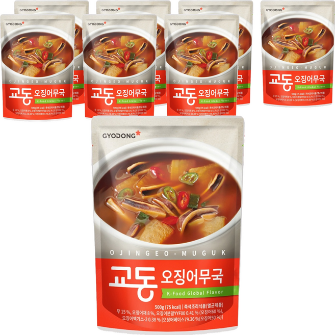 교동식품 오징어무국, 500g, 8개