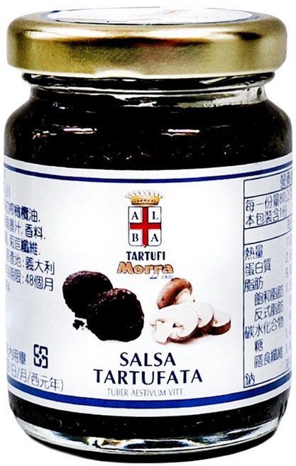 TARTUFI Morra 阿爾巴松露世家 夏季松露蘑菇醬, 80g, 1罐