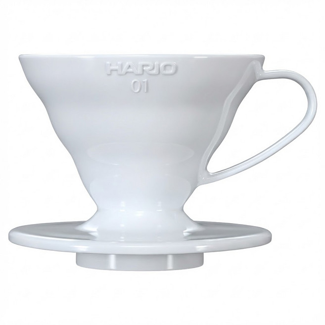 HARIO 好璃奧 V60白色01樹脂濾杯INT, 1個, 濾杯, 1~2杯