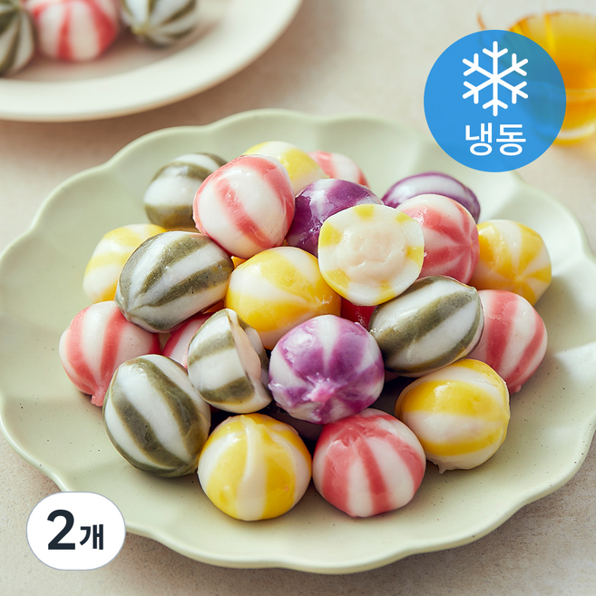 올바른 사색 구슬사탕떡 흰앙금 (냉동), 1kg, 1개입, 2개