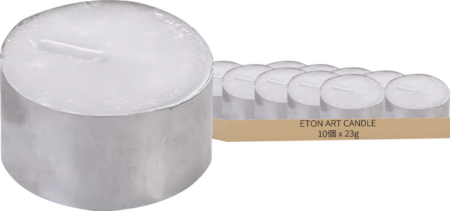 無煙茶蠟燭 石蠟 適用於咖啡廳/酒店/教堂/宗教/求婚/煮茶/香薰爐, 23g, 10個