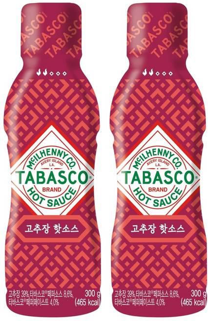 타바스코 고추장 핫소스, 2개, 300g