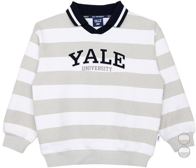 예일키즈 아동용 스트라이프 카라 맨투맨 YJCTMTD33128