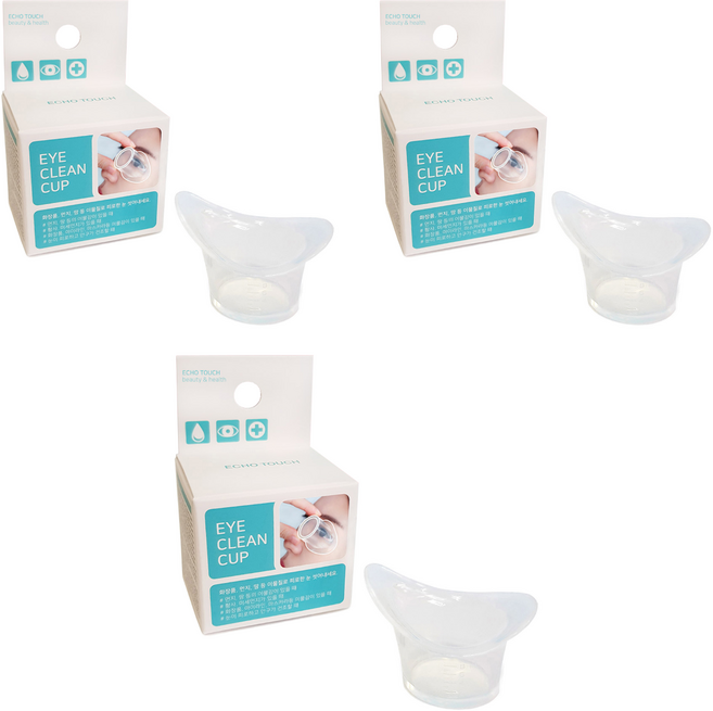 에코터치 아이 클린 컵, 3개