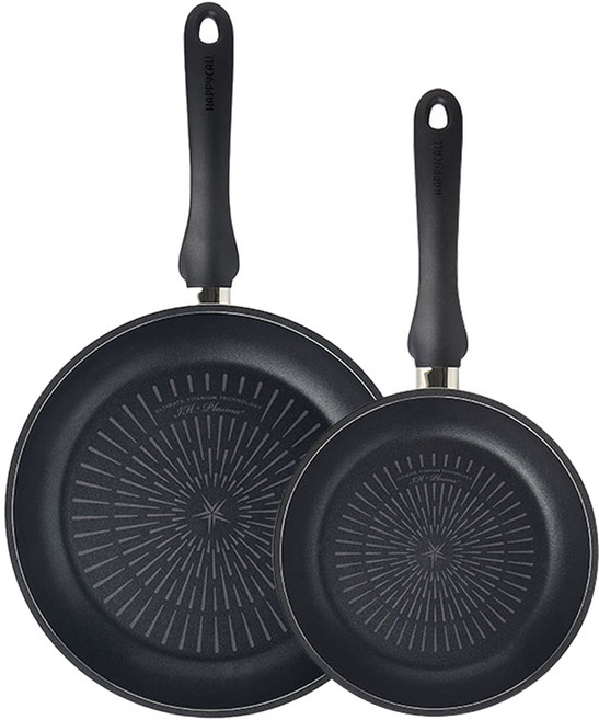 해피콜 티타늄 IH 인덕션 후라이팬 2종 A세트, 팬 20cm + 팬 28cm, 1세트