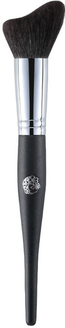 Energy 艾諾琪 大師系列 M412 完美修容刷 19.7x4.2cm 細光鋒羊毛化妝刷, 黑色, 1支