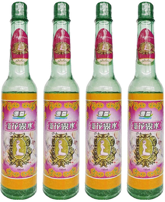 FRAGRANCE 優香 新花露水 適用於櫥櫃、洗衣槽、臉盆、浴廁 可芬芳空間 多功能淡化臭味, 195ml, 4瓶