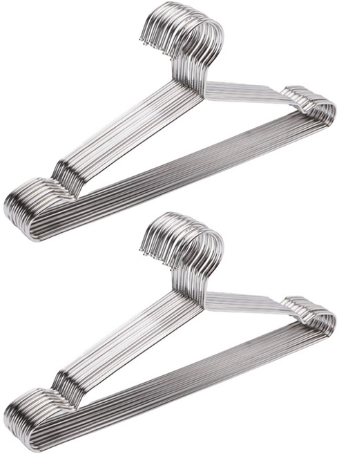 홈데코레 튼튼한 스텐 논슬립 옷걸이 남성/외투용 45cm, 20개