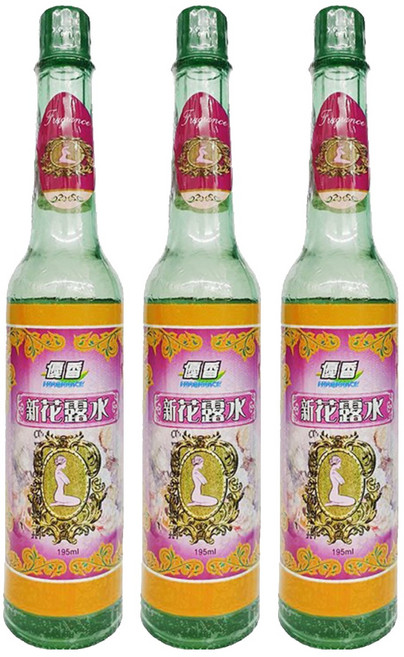 FRAGRANCE 優香 新花露水 適用於櫥櫃、洗衣槽、臉盆、浴廁 可芬芳空間 多功能淡化臭味, 195ml, 3瓶