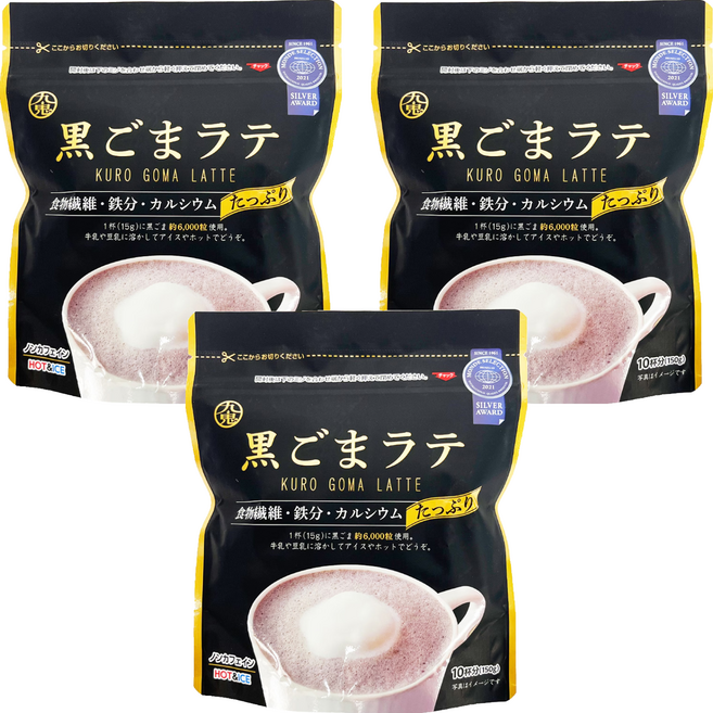 九鬼 黑芝麻粉, 150g, 1入, 3包