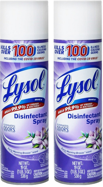 Lysol 來舒 消臭清新噴霧 清晨微風, 538g, 2瓶