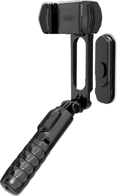 單軸穩定自拍器 附藍芽遙控器+補光燈, CYKE Q09, 黑色, 1組