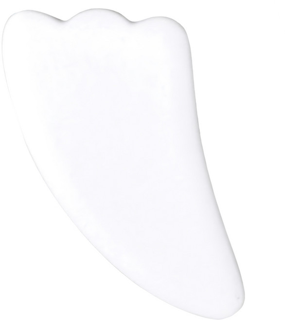 STRAWMAN 翅膀型磨砂陶瓷刮痧板, 1個, 白色