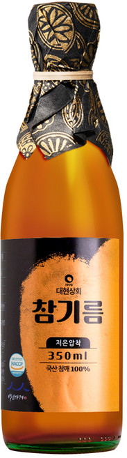 대현상회 저온압착 국산 참기름, 350ml, 1개