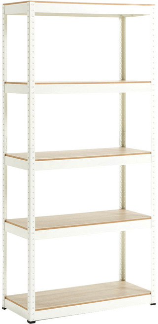 트레벨 뚝딱 앵글 선반, 화이트, 5단