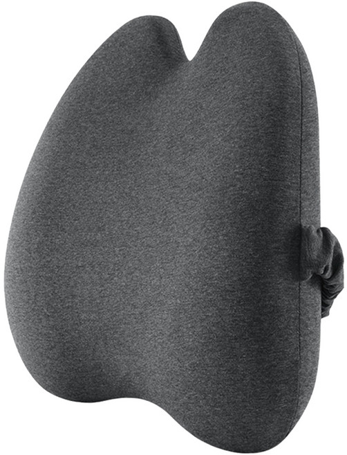 西格傢飾 H型記憶棉包覆腰靠墊, 深灰色